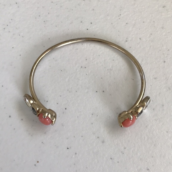 Vintage Pink Stone and Faux diamond Bracelet - Picture 2 of 8